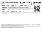 Nazel Asansör Sanayi Sicil Belgesi, T.C. Sanayi ve Teknoloji Bakanlığı
